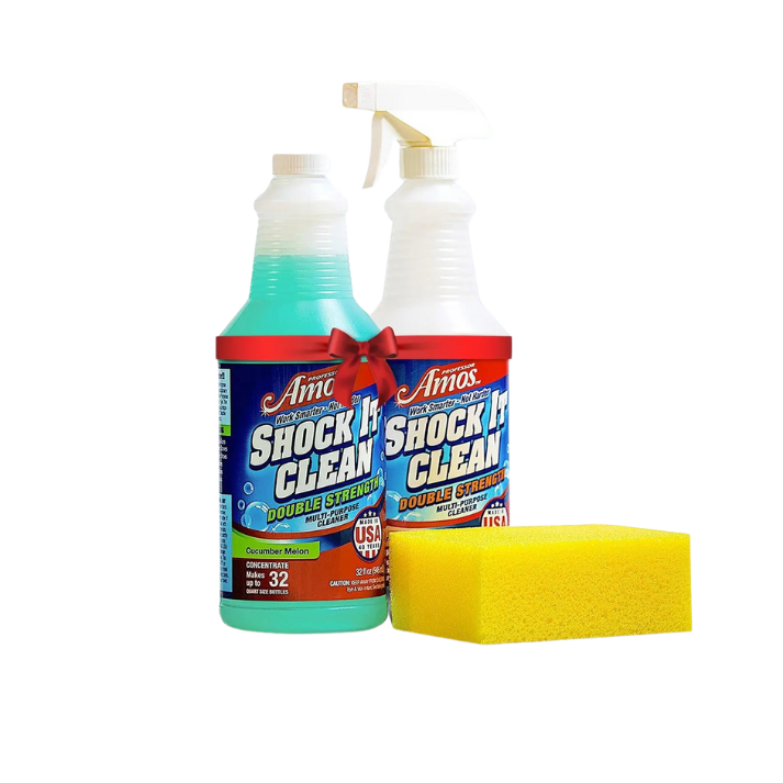 Shock It Clean Concentrate 32oz. All Purpose Cleaner Makes up to 32 Bottles Includes Spray Bottle