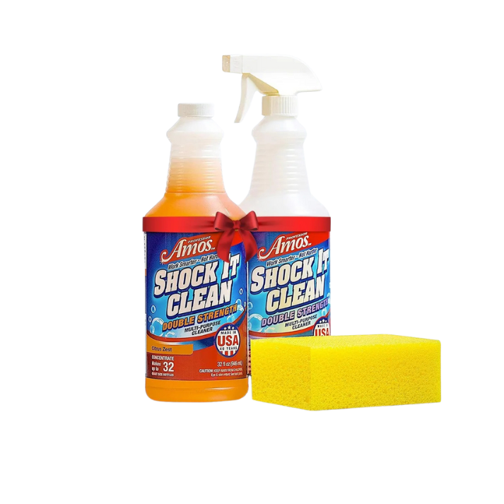 Shock It Clean Concentrate 32oz. All Purpose Cleaner Makes up to 32 Bottles Includes Spray Bottle