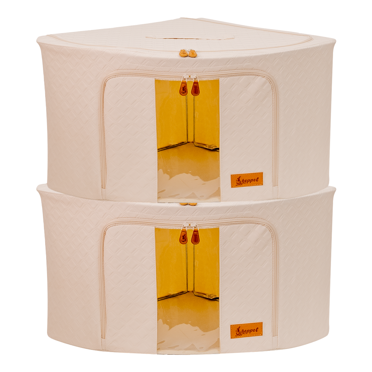 Hoppel Corner 2-Pack Collapsible Triple Entry Pop Up Storage Bin (60 liters / 14.4 gallons)
