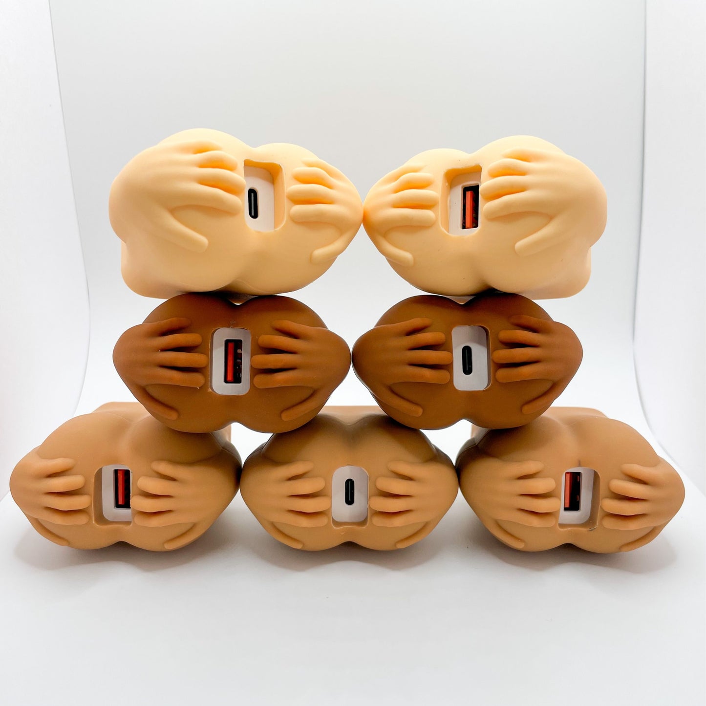 The Cheeky Chargers 2-Pack - USB A and USB C - Chargers for a Life Filled With Laughter! - 2 Pack