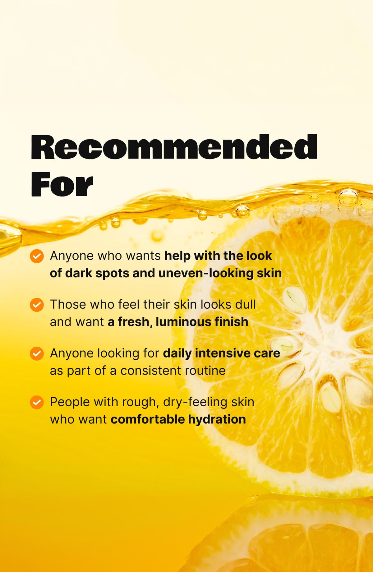 LALARECIPE Yuzu Vita C Ampoule 50ml, Concentrated glow ampoule for dull, eneven or blemish-prone skin.