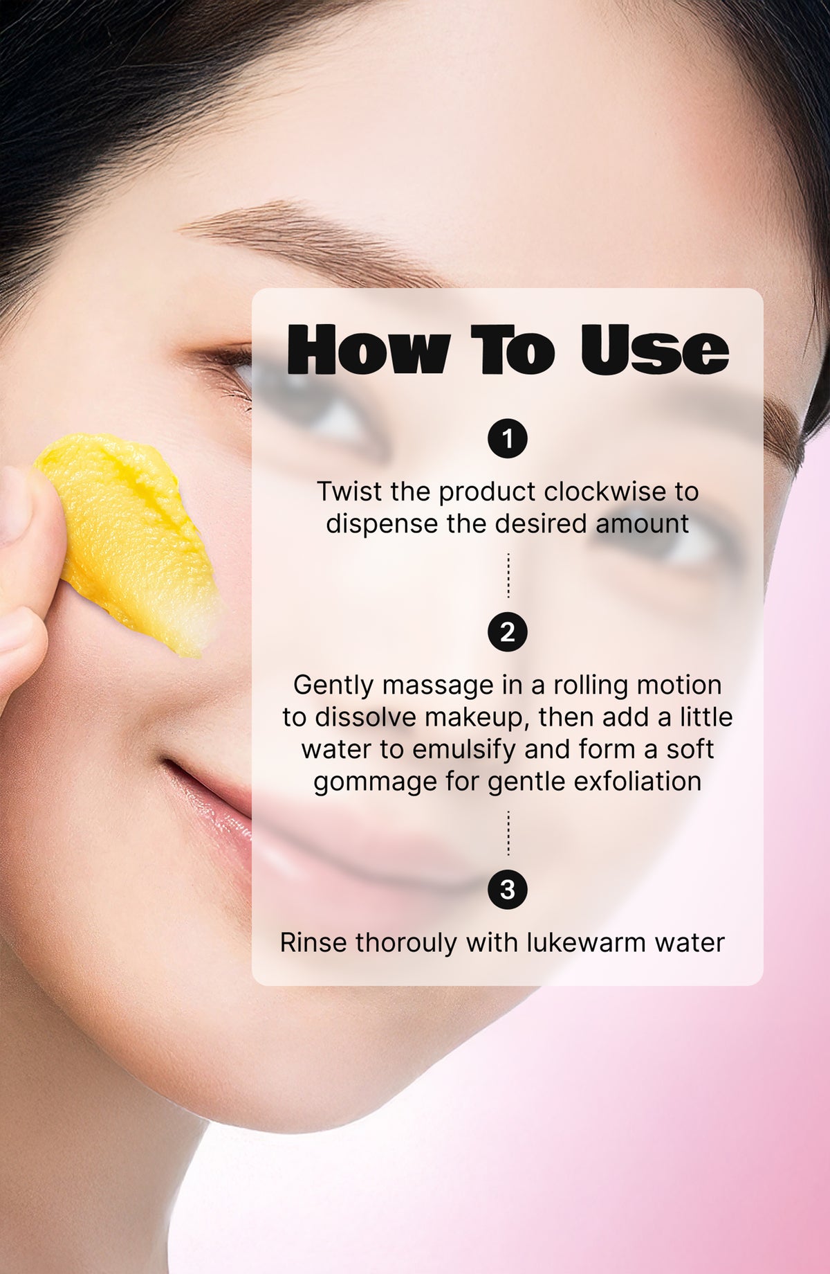 LALARECIPE Yuzu Vita C 3-in-1 Gommage Cleansing Balm, Deep Clean, Exfoliate and Support Brighter Complexion all in one.