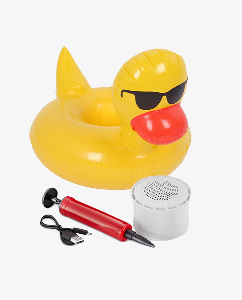 Aqua Jams Duck Bluetooth Inflatable Floating Speaker & Cup Holder