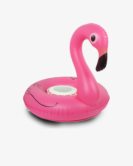 Aqua Jams Pink Flamingo Bluetooth Inflatable Floating Speaker & Cup Holder